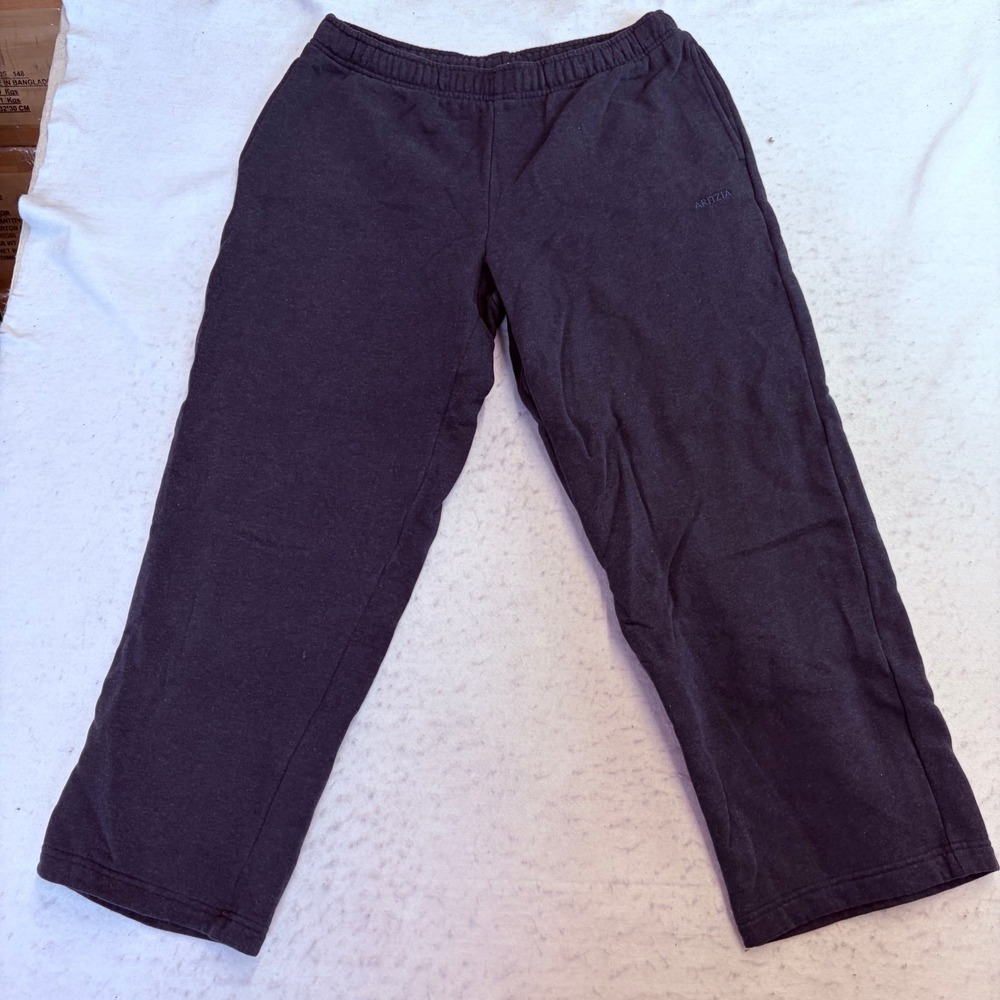 Aritzia Sweatfleece Mega Fit Womens Large Black Wide Leg Sweatpants